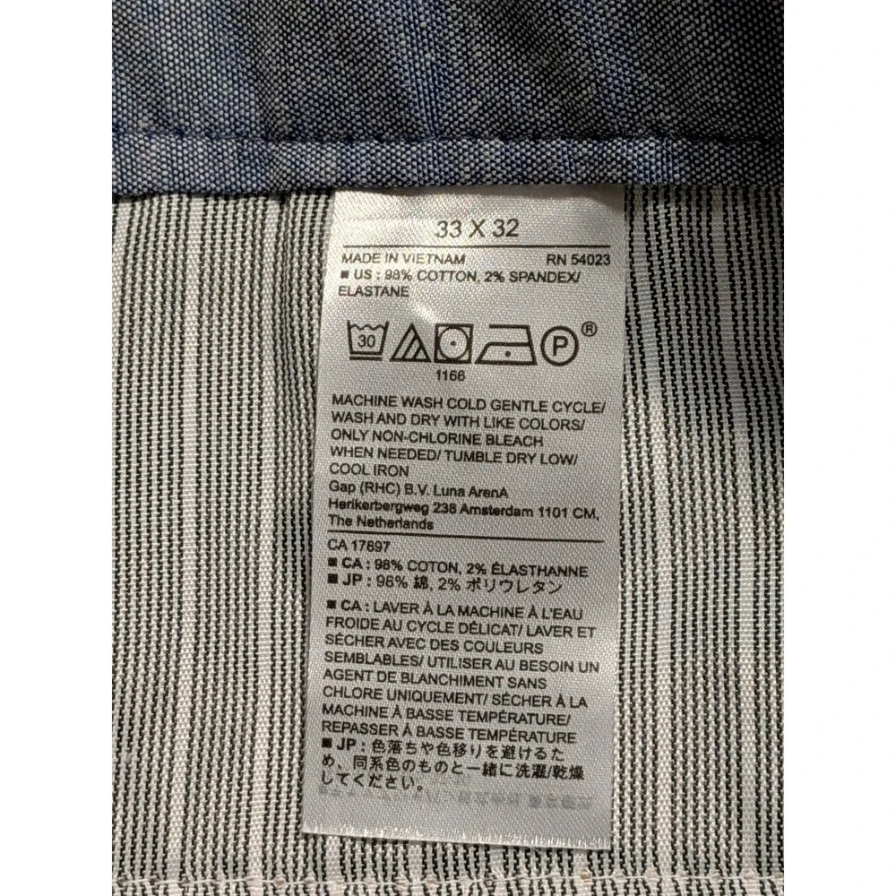 NWT Banana Republic Men's Brown Pinstriped Relaxed Tapered Fit Pants Size 33x32‎